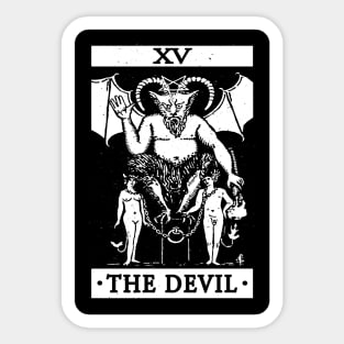 VINTAGE TAROT CARD T SHIRT, THE DEVIL CARD, OCCULT, TAROT Sticker